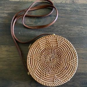 Rattan Crossbody Bag